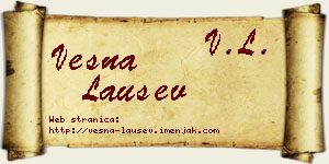 Vesna Laušev vizit kartica